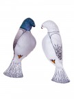 Голубь и голубка с валерианой 23 см